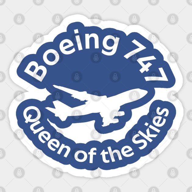 Boeing 747 Queen of the Skies | Gift Sticker by ProPlaneSpotter